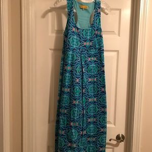 Maxi dress with racer back
